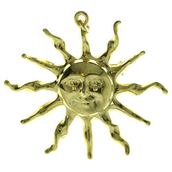 Sun  Brooch-Pin Gold-Tone Color  #LQP259
