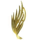 Grass Brooch-Pin Gold-Tone Color  #LQP313