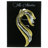 Gold-Tone & Silver-Tone Colored Metal Brooch-Pin #LQP314