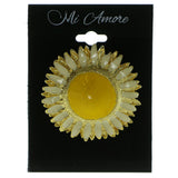 Sunflower Brooch-Pin Gold-Tone & Yellow Colored #LQP387