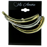 Gold-Tone & Silver Colored Metal Brooch Pin #LQP49