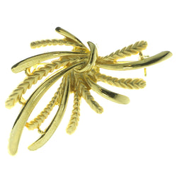 Gold-Tone Metal Brooch-Pin #LQP504