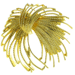 Gold-Tone Metal Brooch-Pin #LQP509