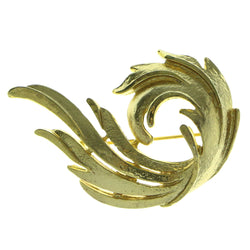 Gold-Tone Metal Brooch-Pin #LQP651
