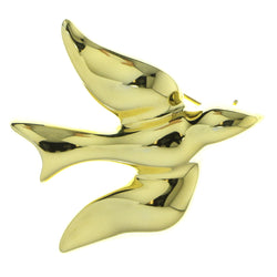 Dove Brooch-Pin Gold-Tone Color  #LQP659