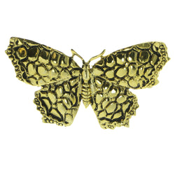 Butterfly Brooch-Pin Gold-Tone Color  #LQP692