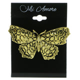 Butterfly Brooch-Pin Gold-Tone Color  #LQP692