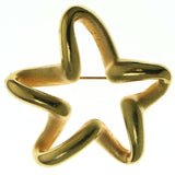 Star Brooch Pin Gold Color  #LQP85