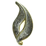 Silver & Gold Colored Metal Brooch Pin #LQP90