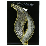 Silver & Gold Colored Metal Brooch Pin #LQP90