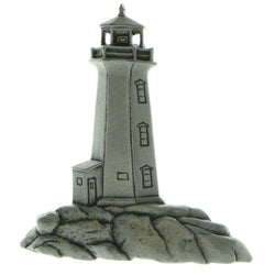Light House Brooch-Pin Silver-Tone Color  #LQP949