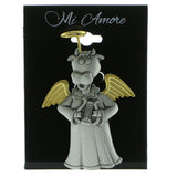 Cow Angel Brooch-Pin Silver-Tone & Gold-Tone Colored #LQP971
