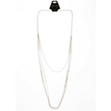 Silver-Tone Metal Layered-Necklace #3270