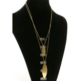 Adjustable Length Layered-Necklace Gold-Tone Color  #3278