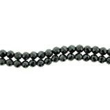 6mm Magnetic Hematite Faceted Round Mh31