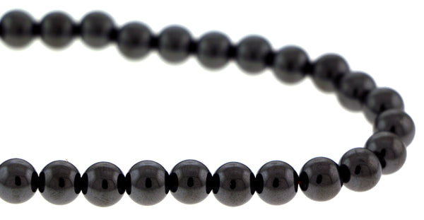 8mm Magnetic Hematite Round Mh39 - Mi Amore