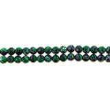 6mm Magnetic Marble Round Green/White MM08