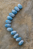 5X8mm Magnetic Marble Rice/Oval Turquoise MM10