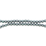 6mm Magnetic Pearl Pale Silver Blue Round MP14