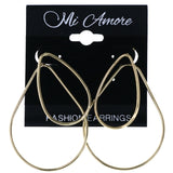 Gold-Tone Metal Dangle-Earrings #MQE046