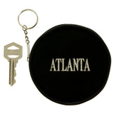 Change Purse Atlanta Split-Ring-Keychain Black & Gray Colored #311