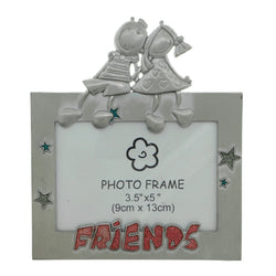 Friends Children Holds approx. 3.5x5in Photo Picture-Frame Pewter & Multi Colored #PF102