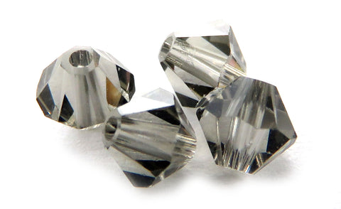 4mm Swarovski Crystals Black Diamond S4C02 - Mi Amore