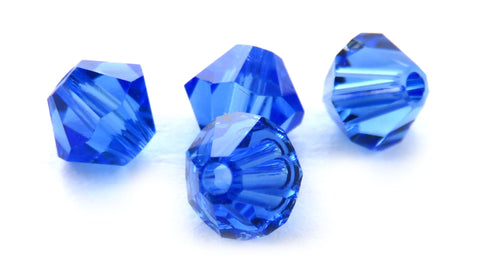 4mm Swarovski Crystals Sapphire S4C07 - Mi Amore