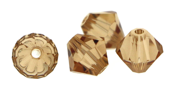 6mm Swarovski Crystals Lt Colorado Topaz S6C34 - Mi Amore