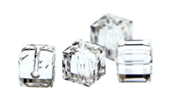 8mm Swarovski Crystal Cubes Clear S8CB01 - Mi Amore