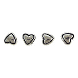Metal Spacer Heart Shaped With 4mm Hole SPMT24