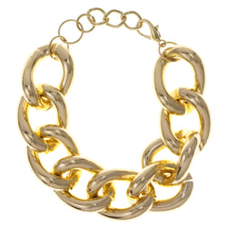 Gold-Tone Metal Fashion-Bracelet #2377