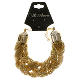 Gold-Tone Metal Fashion-Bracelet #2380