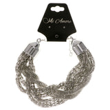 Silver-Tone Metal Multi-Strand-Bracelet #2379