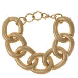 Gold-Tone Metal Fashion-Bracelet #2386