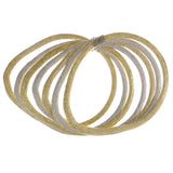 Glittery Layered Fashion-Bracelet Gold-Tone Color  #2390