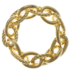 Chain Link Fashion-Bracelet Gold-Tone Color  #2404