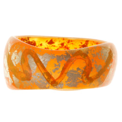 Artistic Abstract Pattern Fashion-Bracelet Orange Color  #2416