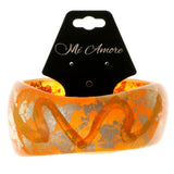 Artistic Abstract Pattern Fashion-Bracelet Orange Color  #2416