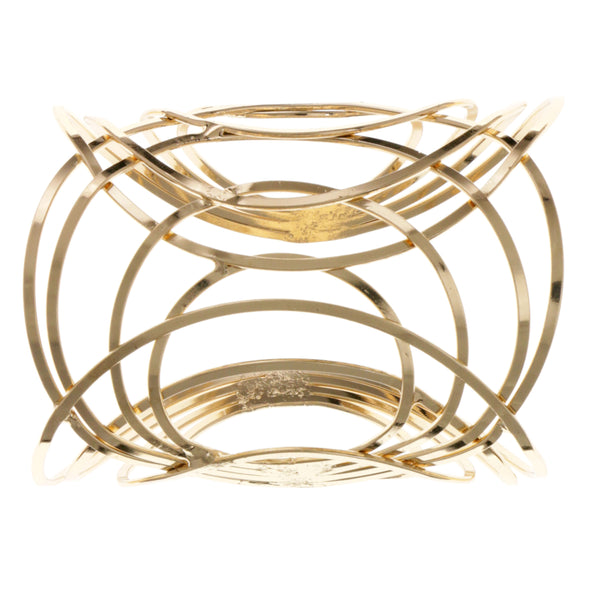 Gold-Tone Metal Cuff-Bracelet #2447