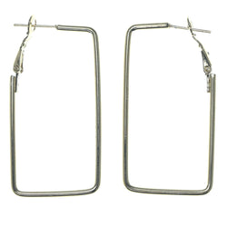 Gold-Tone Metal Hoop-Earrings #1700
