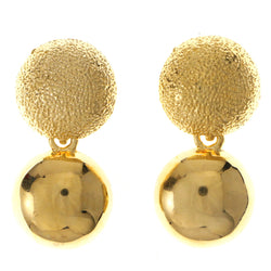 Gold-Tone Metal Dangle-Earrings #1994