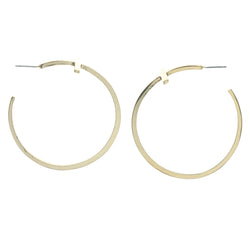Cross Hoop-Earrings Gold-Tone Color  #764