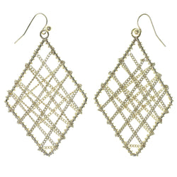 Gold-Tone Metal Dangle-Earrings #1583