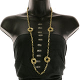 Gold-Tone Metal Necklace-Earring-Set #2547 - Mi Amore