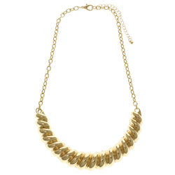 Adjustable Length Fashion-Necklace Gold-Tone Color  #2648