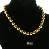 Gold-Tone Acrylic Beaded-Necklace #2663