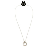 Silver-Tone Metal Pendant-Necklace Jewelry Set #2670