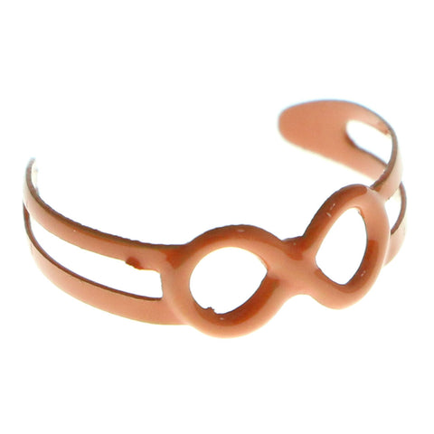 Adjustable Infinity Symbol Toe-Ring Orange Color  #4448