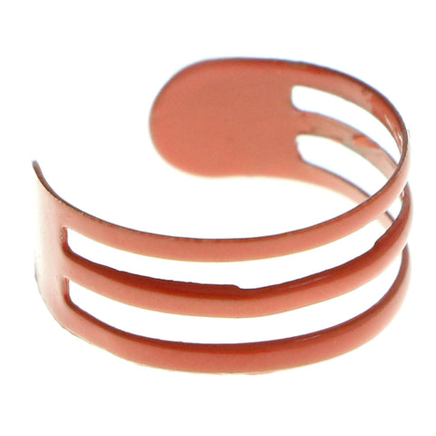 Adjustable Triple Band Toe-Ring Orange Color  #4447